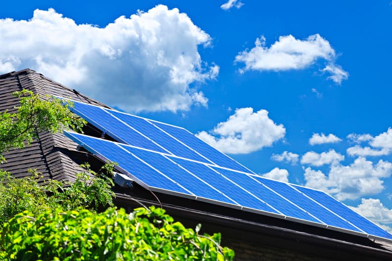 Solar Panels on a roof